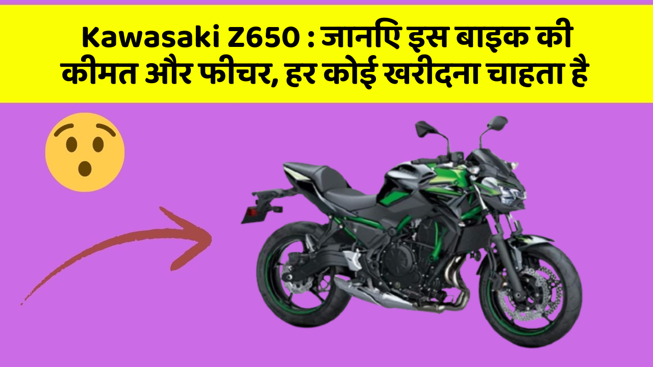 Kawasaki Z650 : जानिए इस बाइक की कीमत और फीचर, हर कोई खरीदना चाहता है
